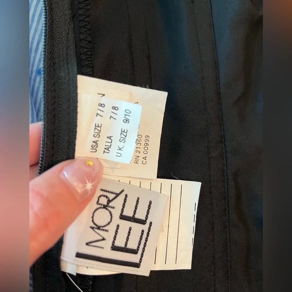 Vintage Mori lee corset with rhinestone detail and ruching 90s - Picture 7 of 14